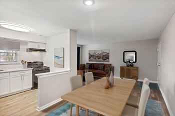 New white shaker cabinetry*